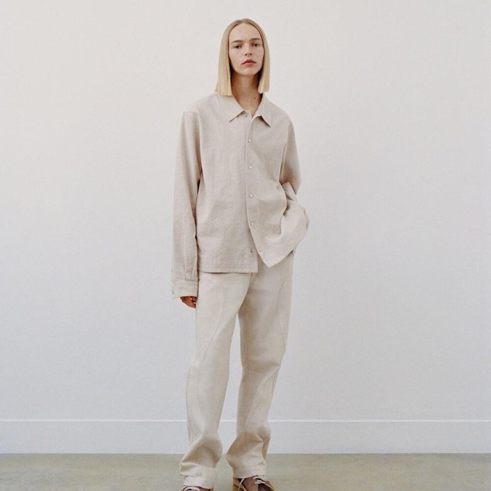 Madhappy Kinari Panellled Western Cropped Overshirt Snap Button Unisex L